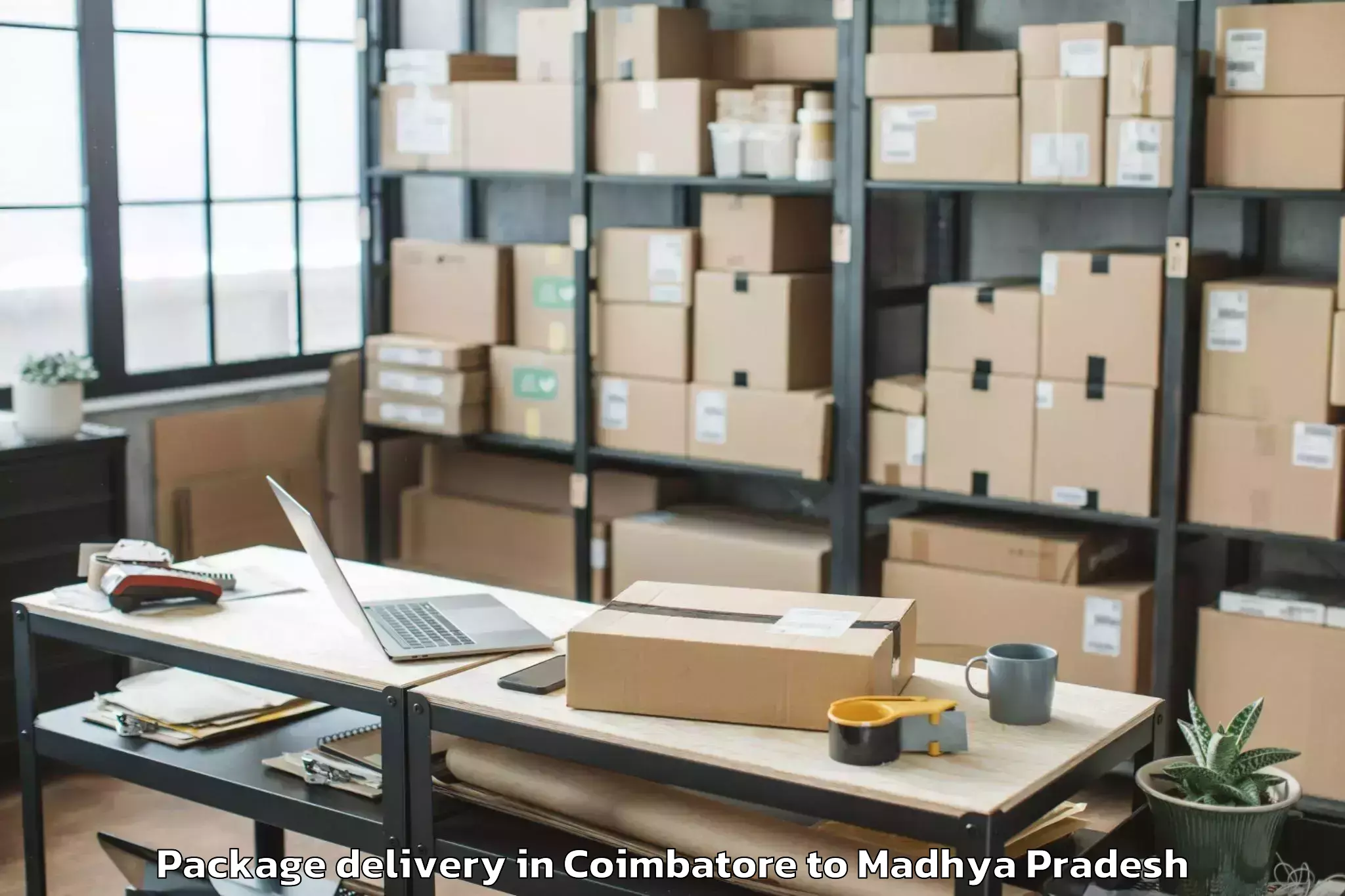 Coimbatore to Gandhwani Package Delivery